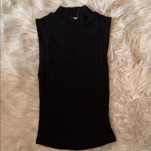 mock neck tank